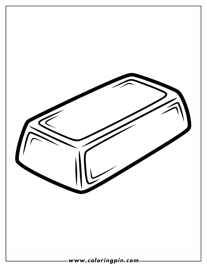 Line art of a gold bar.